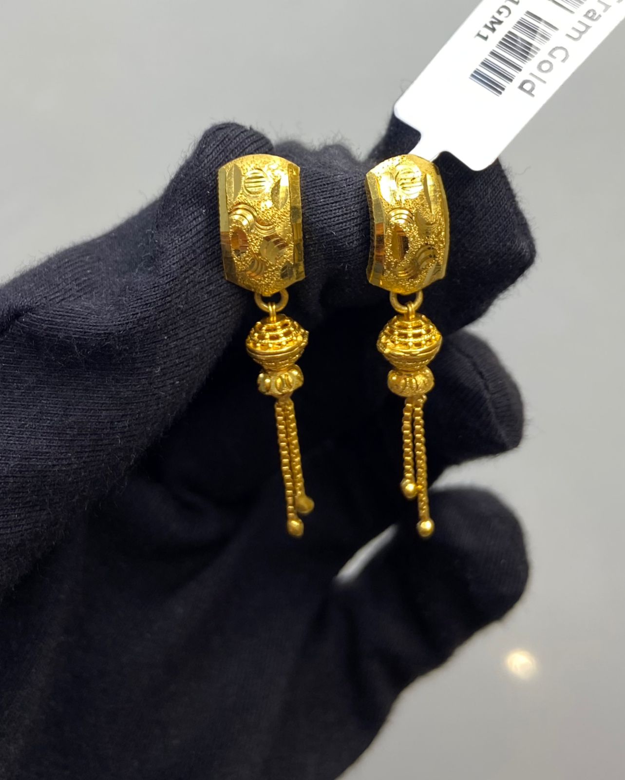 Noorika earings - 1Gram Gold